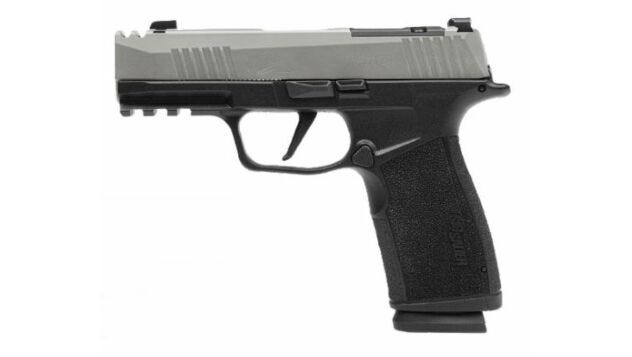 Sig Sauer P365 X-MACRO COMP Stainless / Black 9mm 3.1 Barrel 17-Rounds OR
