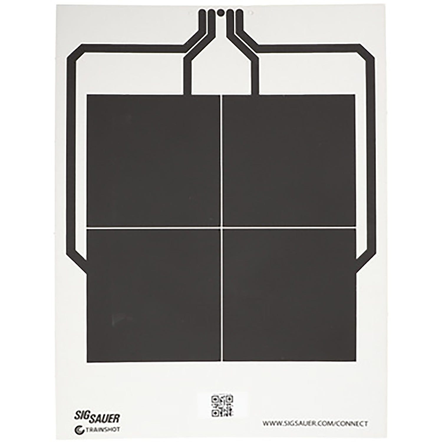 Sig Sauer T300 Replacement Target Black/White 4 Square Hanging - Sig Sauer