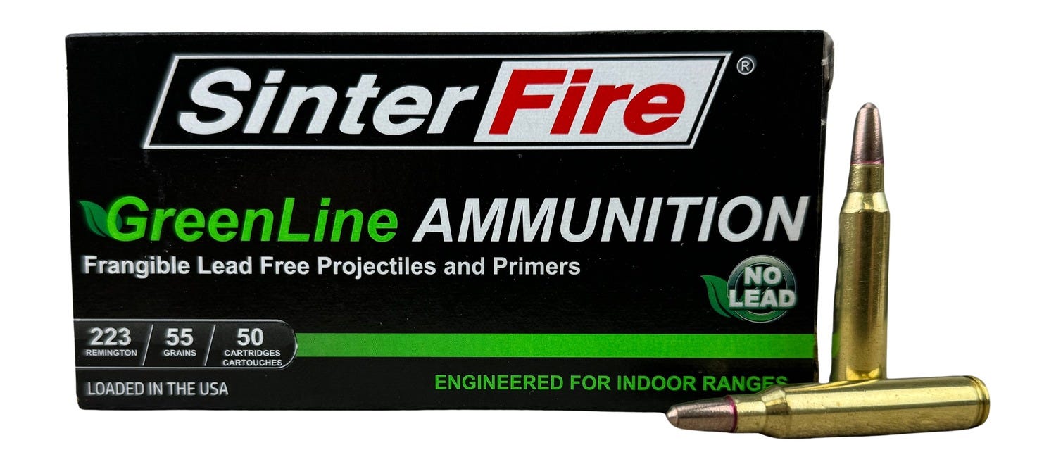 terFire Green Line .223 Rem 55 Grain 50-Rounds Lead Free Frangible Ammo