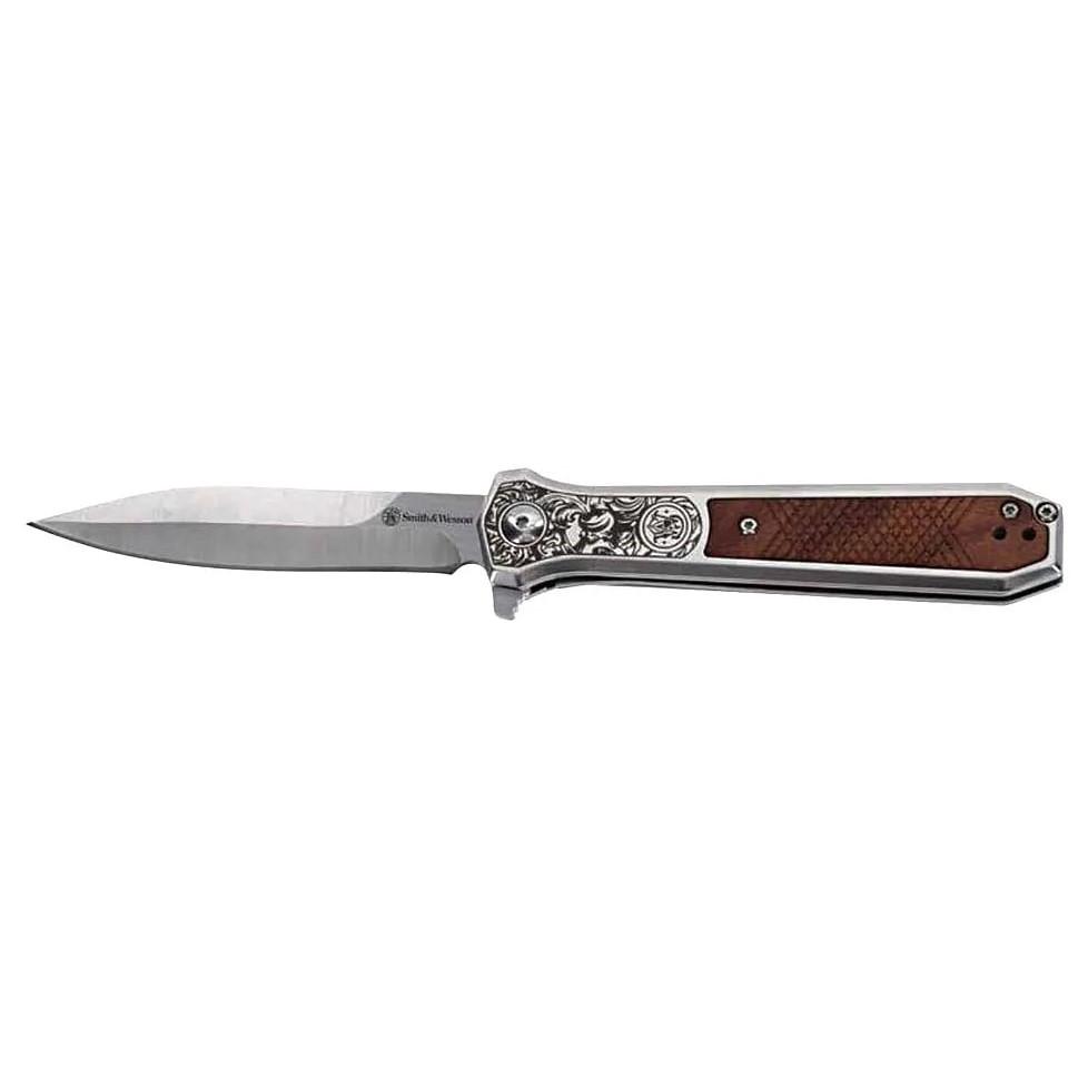Smith Smith Unwavered Brown Spring Assist Folding Knife 3.5 Dagger Blade - $25.19 at GrabAGun