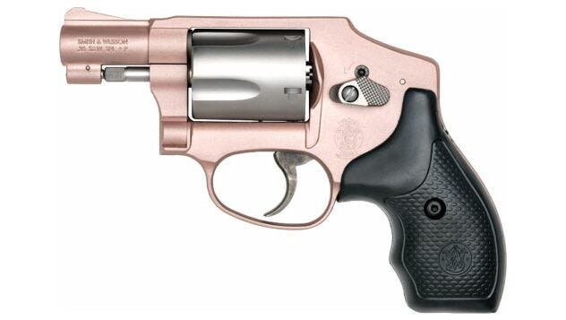 smith and wesson 642 rose gold .38 special +p 1.88 barrel 5-rounds