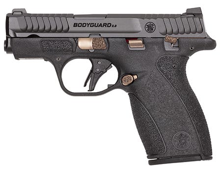 smith and wesson bodyguard 2.0 black / bronze .380 acp 2.75 barrel 12-rounds thumb safety