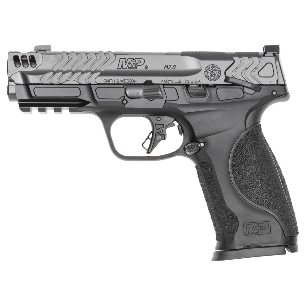 smith and wesson m&p9 m2.0 metal or cc black / grey 9mm 4.2 barrel 10-rounds