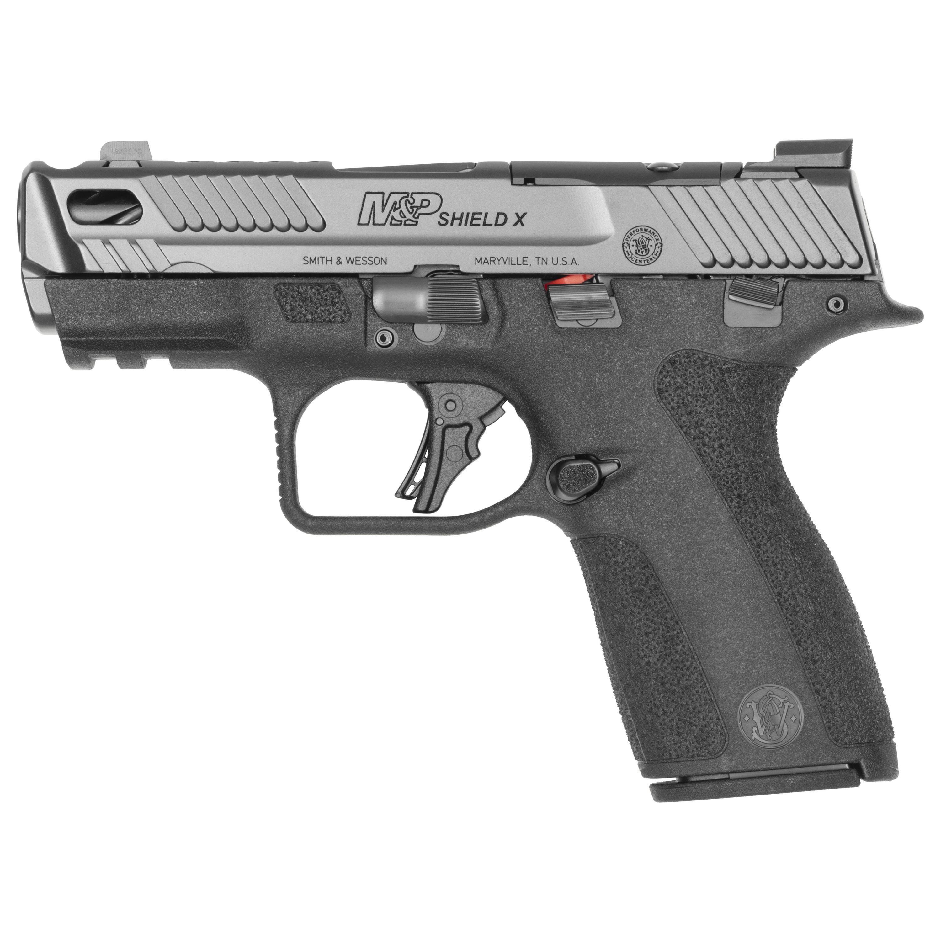Smith and Wesson PC M&P 9 Shield X Carry Comp 9mm 3.6 Barrel 10-Rounds Thumb Safety - Smith And Wesson