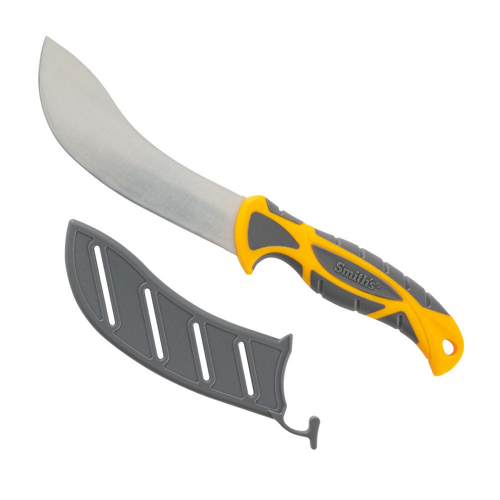 Smith S Smith s EdgeSport Skinning Knife Yellow 6 Plain Edge 420 Stainless Blade - $21.39 at GrabAGun