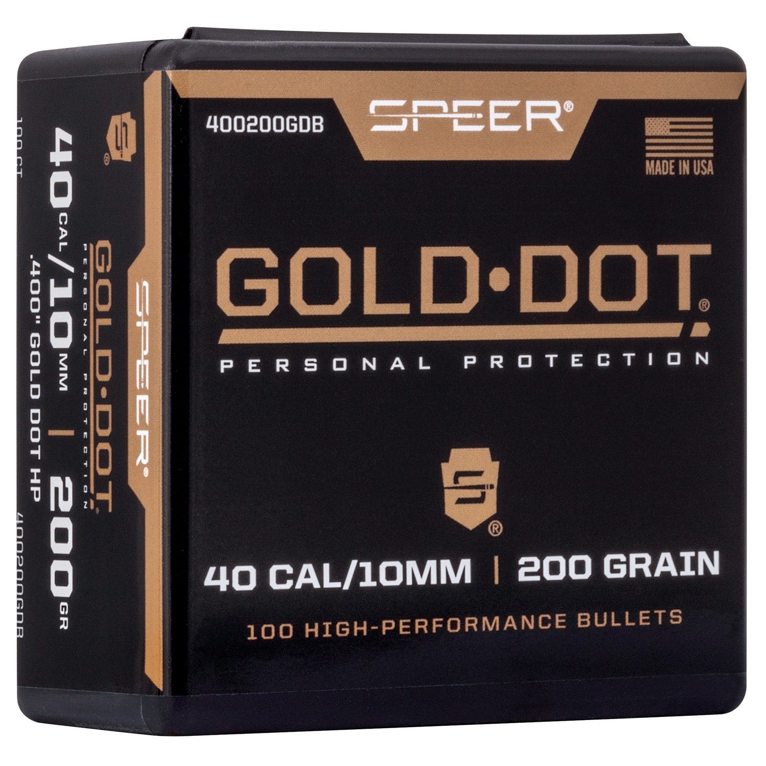 Speer Gold Dot .40 SW / .400 200 Grain 100-Count HP