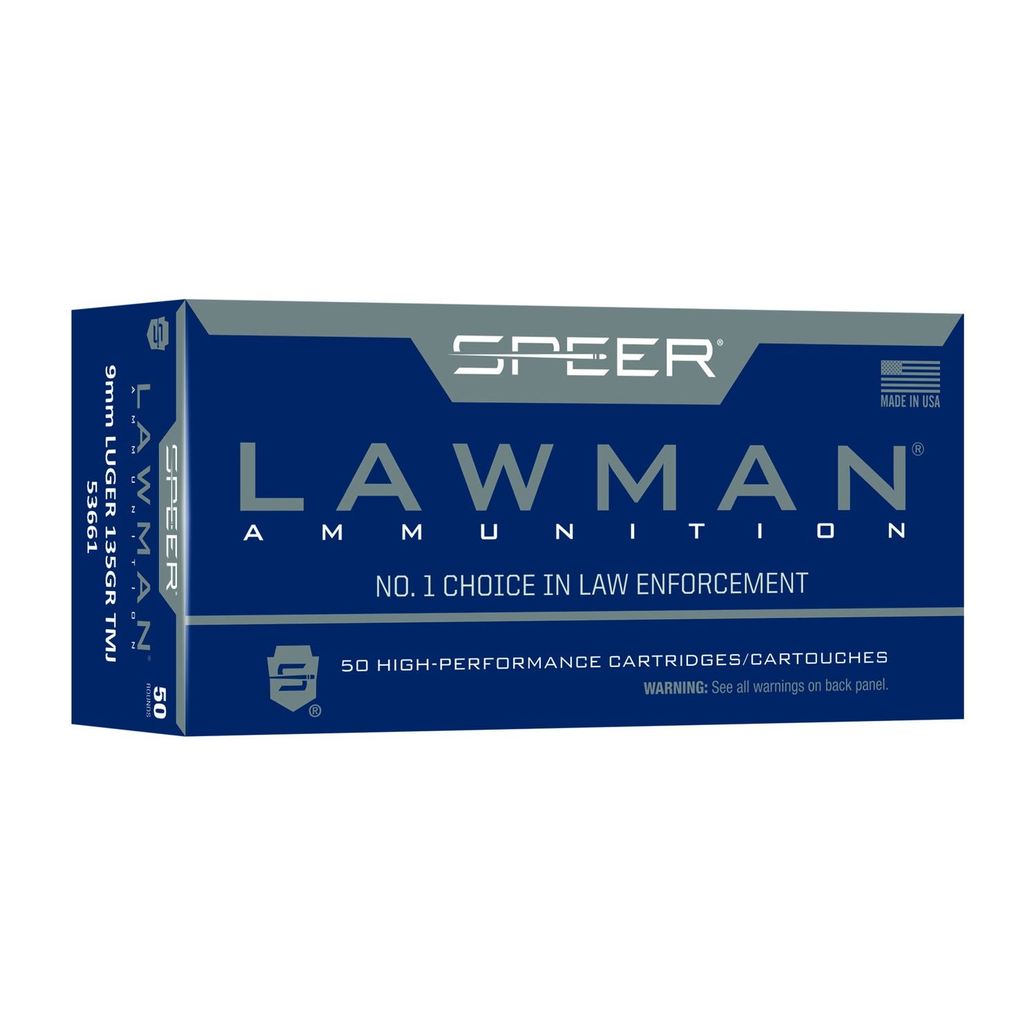 Speer Lawman 9mm 135 Grain 50-Rounds TMJ