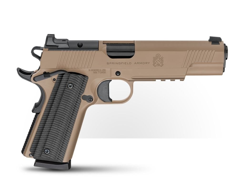 Springfield Armory 1911 Operator AOS Coyote Brown .45 ACP 5 Barrel 8-Rounds - Springfield Armory
