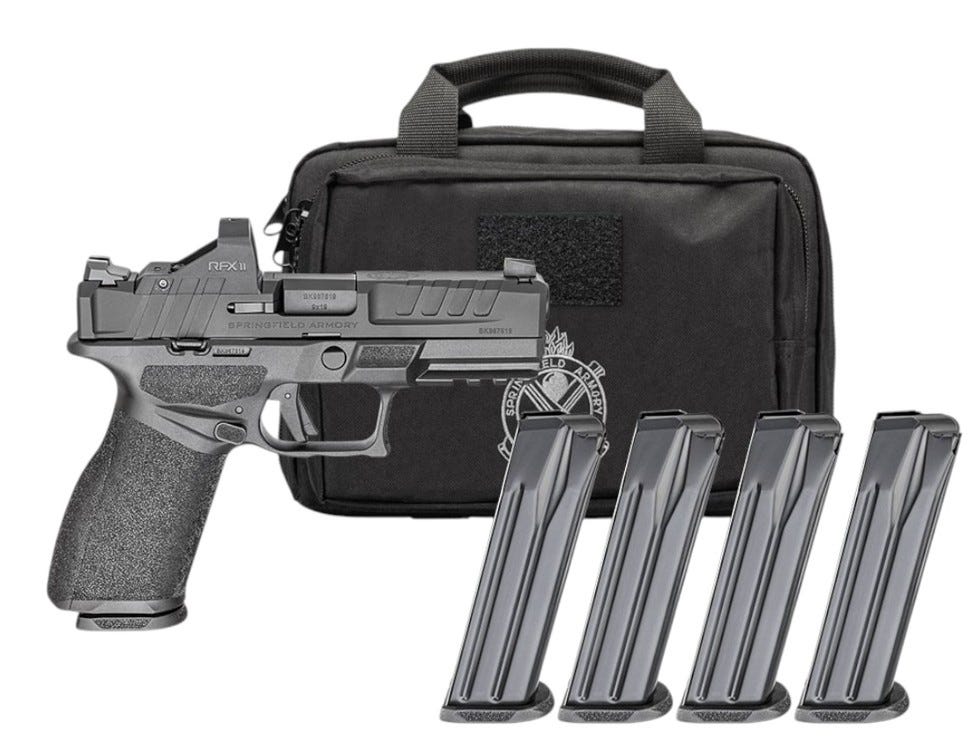 Echelon(TM) 4.0fc 9mm Luger Semi-Auto Handgun W/Rfxii Gear Pac(TM) - Echelon 4.0fc 9mm Luger 4''''bbl (4)17rd Mag W/Rfx11 Gear Pac