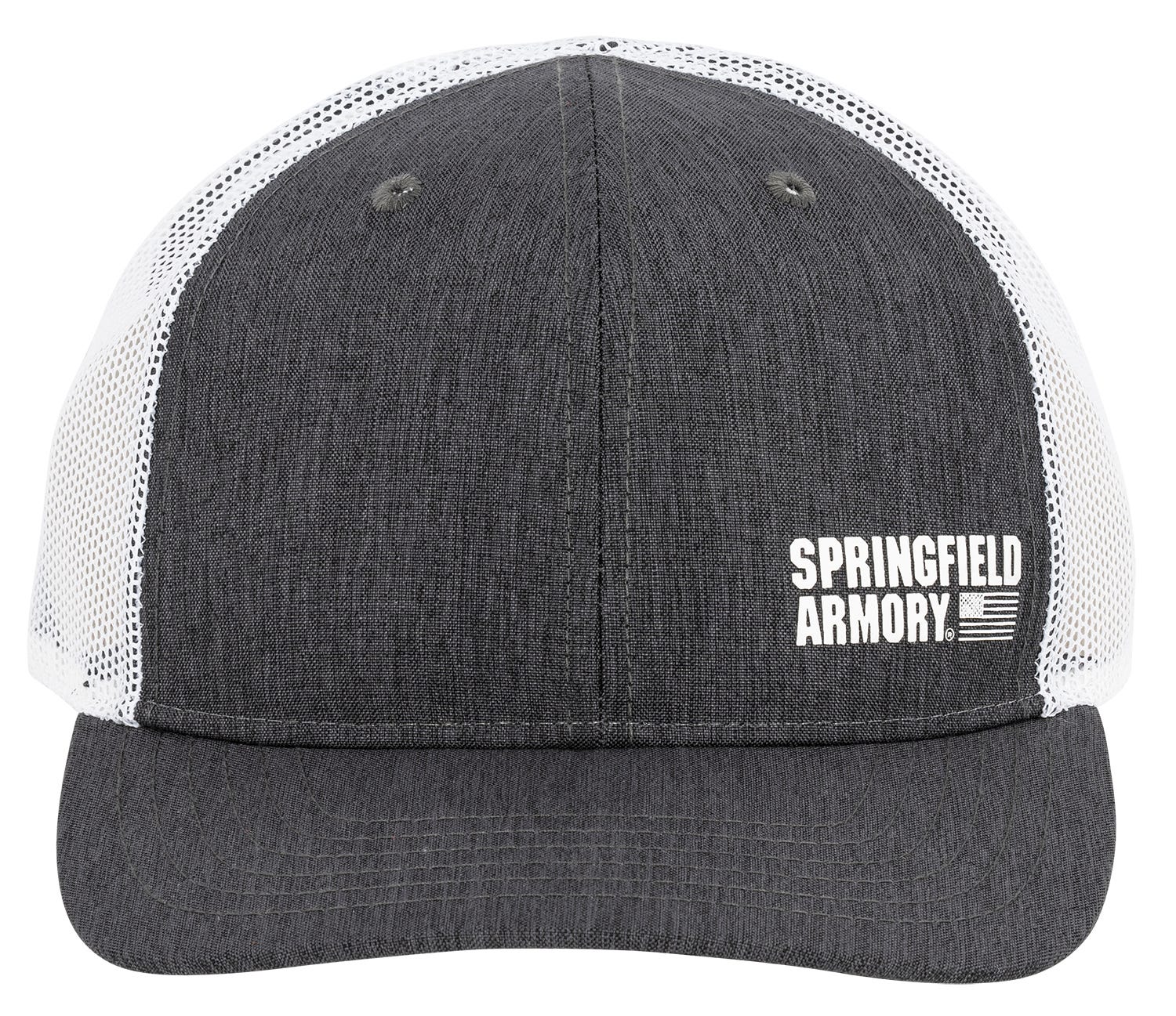 Springfield Armory Flag Trucker Hat Black / Grey Adjustable Snapback - Springfield Armory
