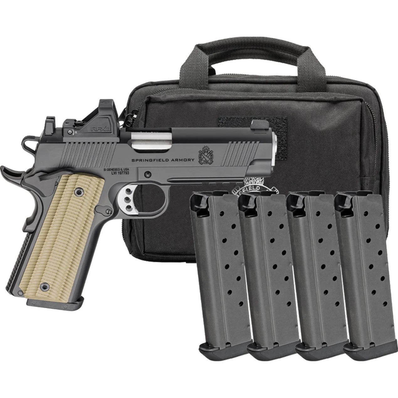 Springfield Armory Operator AOS Gear Pac 9mm 4.25 Barrel 9-Rounds w/ Viridian RFX11  4 Mags - Springfield Armory