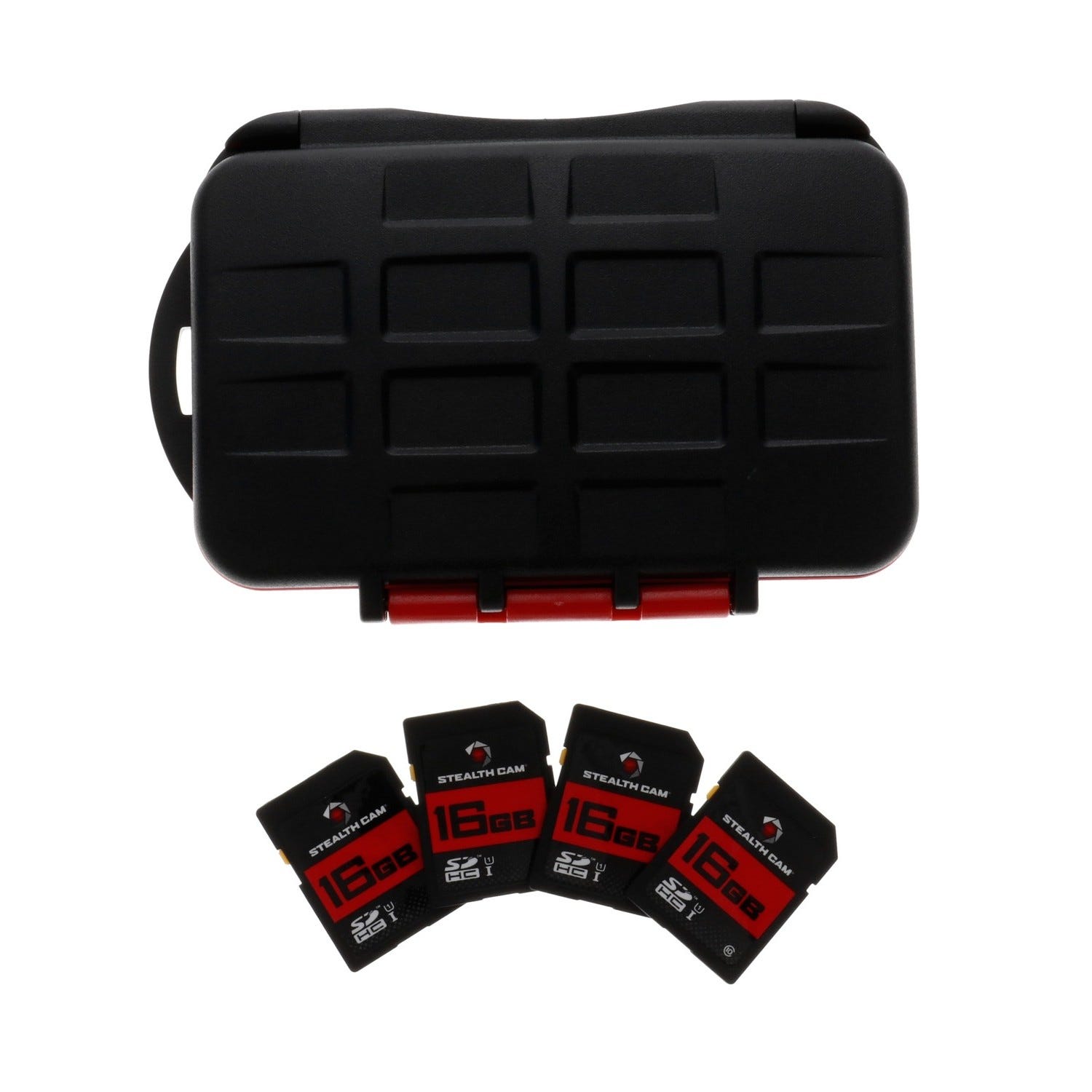 Stealth Cam Stealth Cam SD Card Black / Red 16GB 4-Pack - $43.59 at GrabAGun