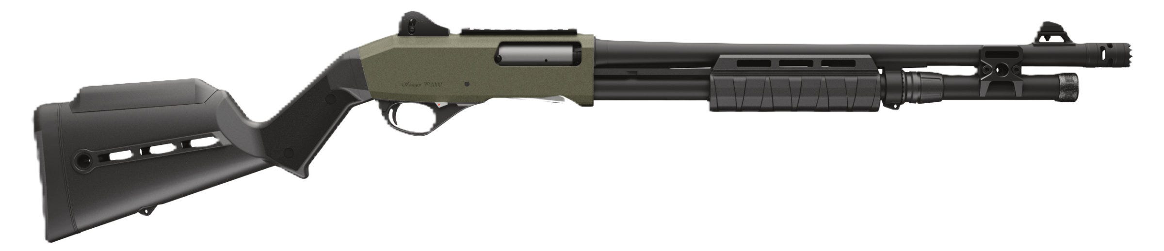 stoeger p3000 freedom series tactical od green / black 12 ga 18.5 barrel 7-rounds
