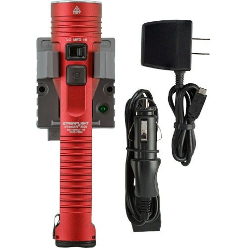 Streamlight Stinger 2020 Red 2000 Lumens w/ AC/DC Charger