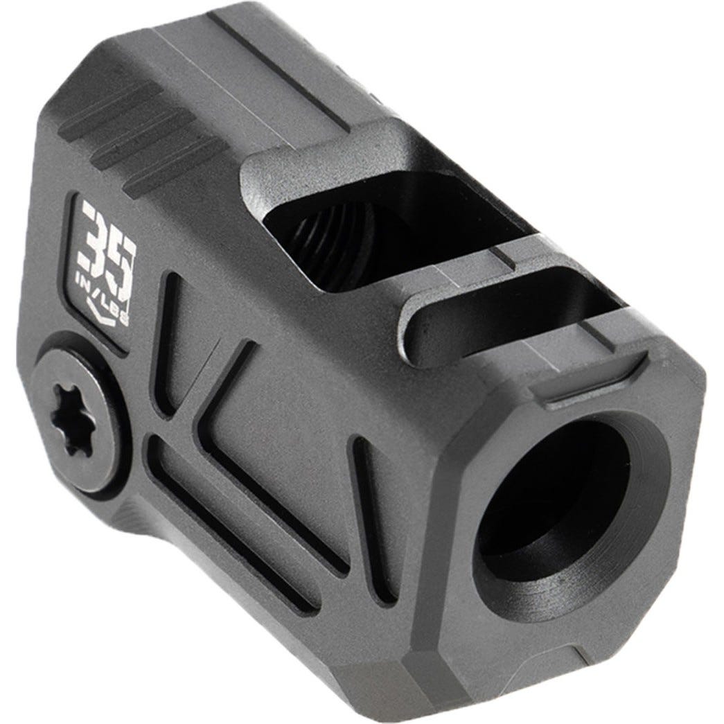 Strike Industries Micro Threaded Comp Quad V for 9mm 1/2x28