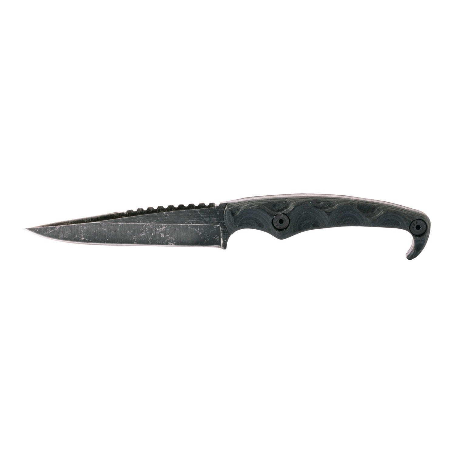 Stroup Knives MK2 Fixed Blade 4 Clip Point 1095 Carbon Blade