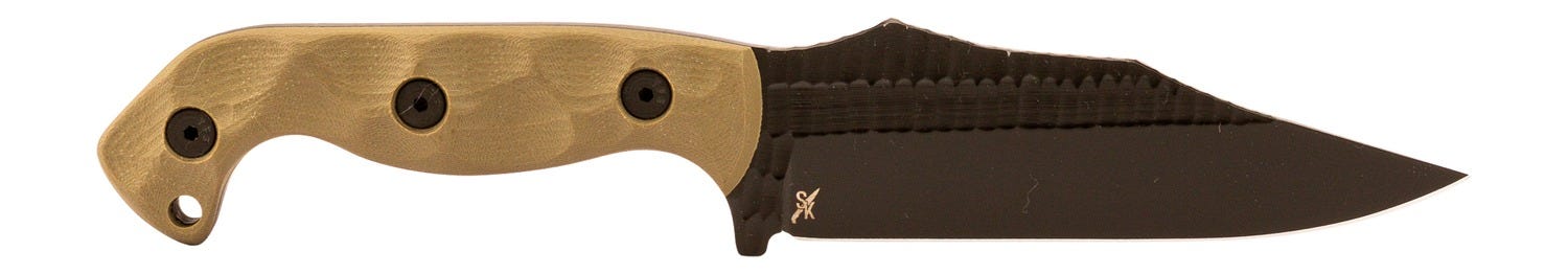 Stroup Knives TU2 OD Green 2.5 Plain Edge Blade
