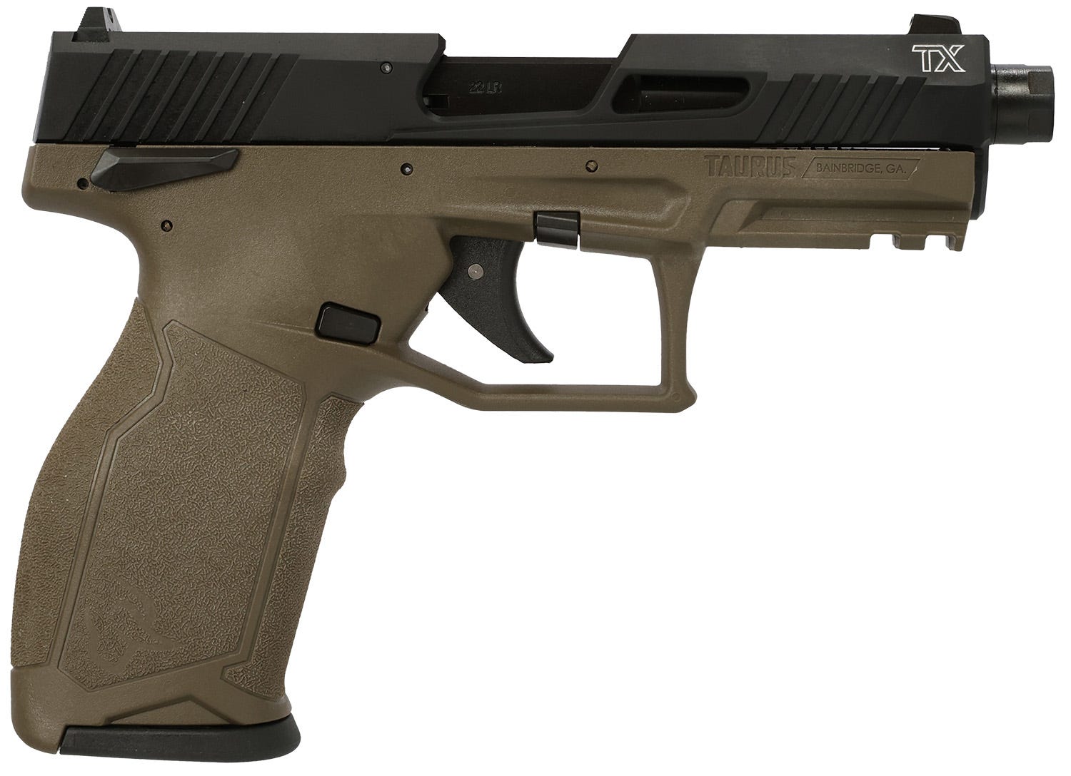 Taurus TX22 Gen 2 OD Green / Black .22 LR 4.6 Threaded Barrel 10-Rounds OR
