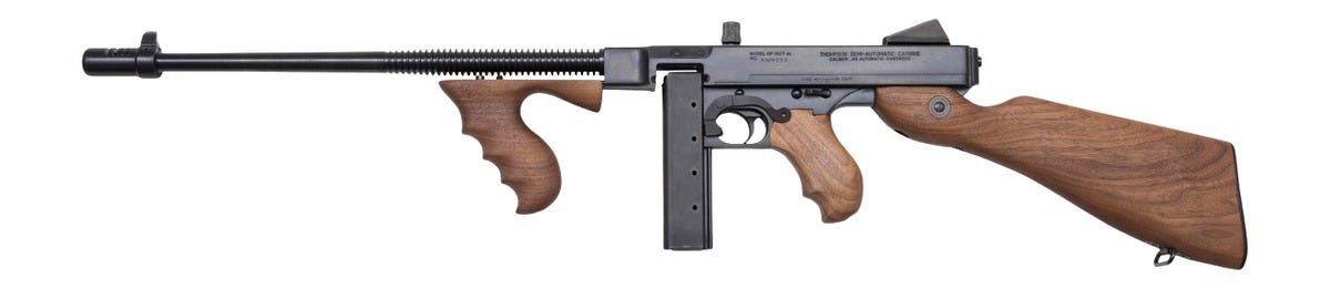 Thompson 1927A-1 Deluxe Lightweight Walnut .45 ACP 16.5 Barrel 50-Rounds - Auto-Ordnance