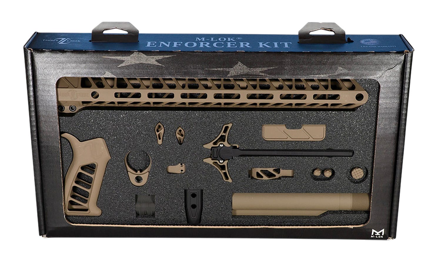 Timber Creek Outdoors Enforcer Complete Build Kit Flat Dark Earth 14-Piece for AR-15 - Timber Creek Outdoors