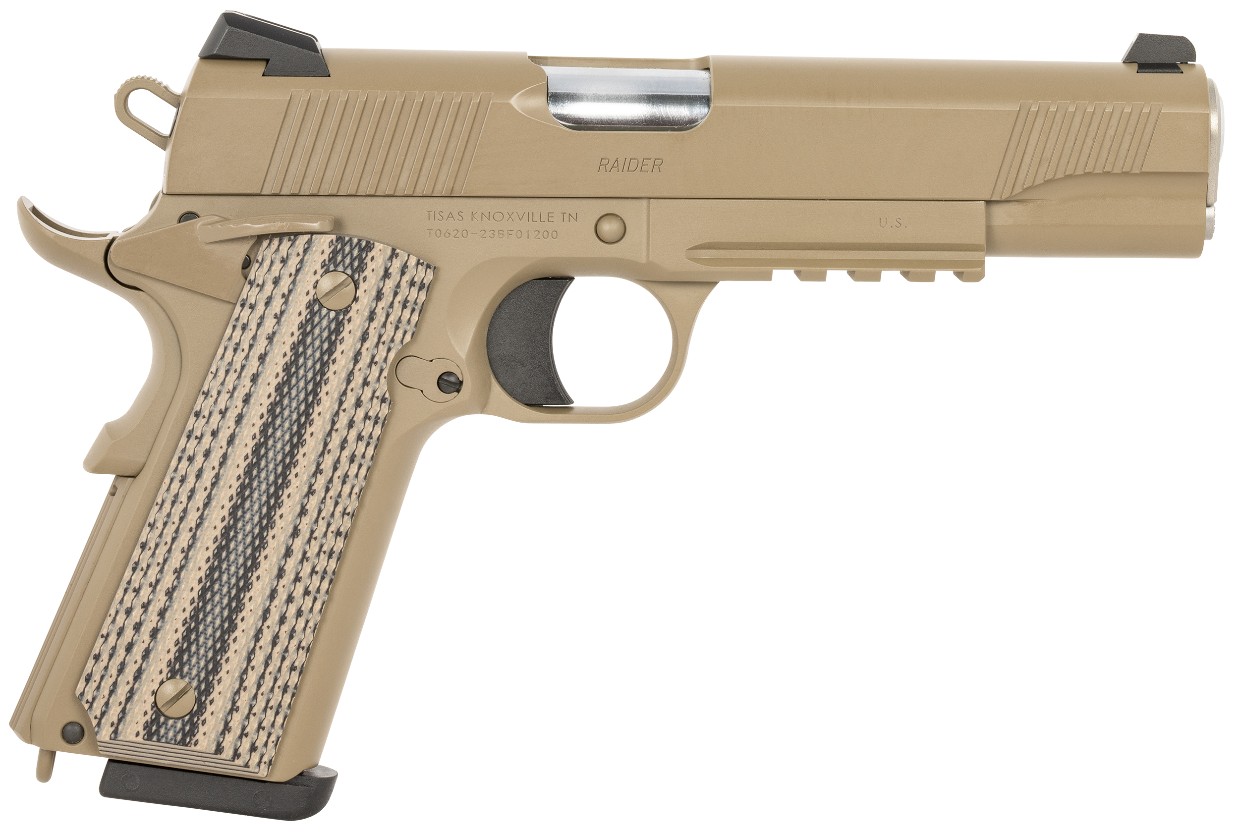 tisas 1911 raider carry flat dark earth 9mm 5 barrel 9-rounds