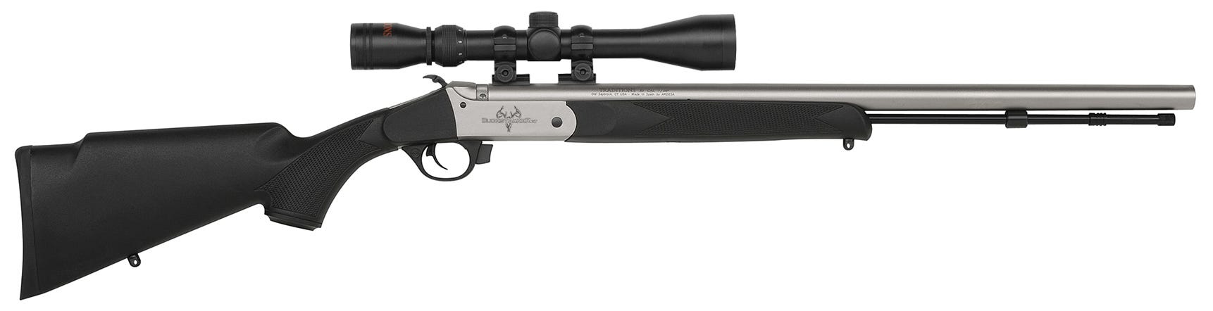 traditions buckstalker xt .50 caliber 24 barrel 1-round with scope
