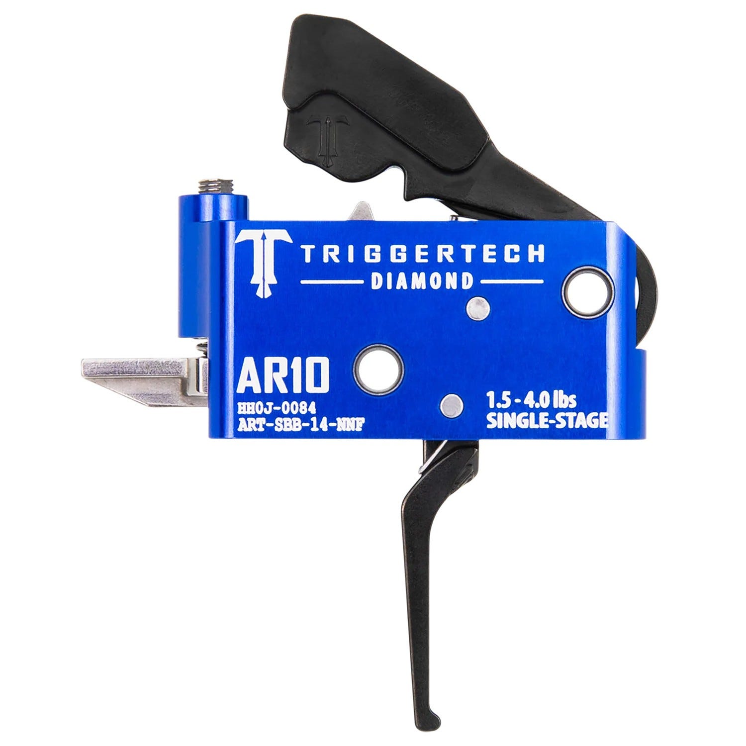 TriggerTech Diamond Straight Flat Trigger 1.5-4 lbs for AR-10 - Triggertech