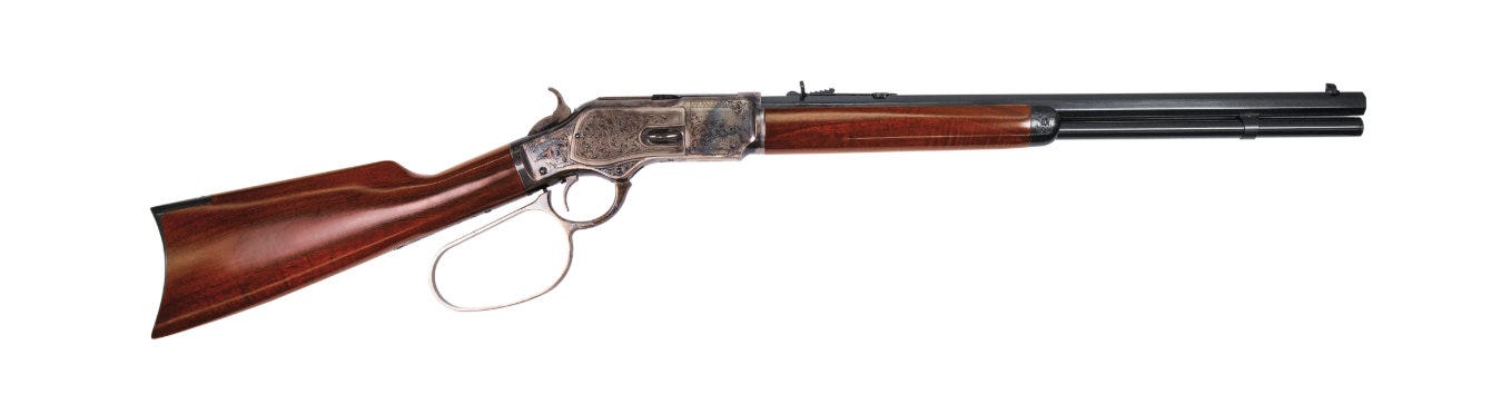 Uberti 1873 Limited Edition Short Rifle Deluxe Case Hardened .45 Colt 20 Barrel 10-Rounds w/ John Wayne Loop