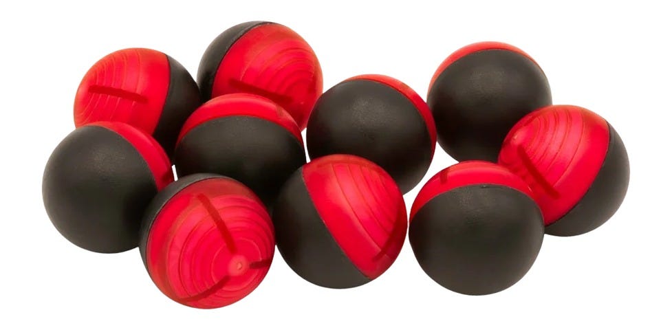 Umarex P2P Core Defense Red / Black .50 Caliber 59.7 Grain 10-Rounds Pepper Ball