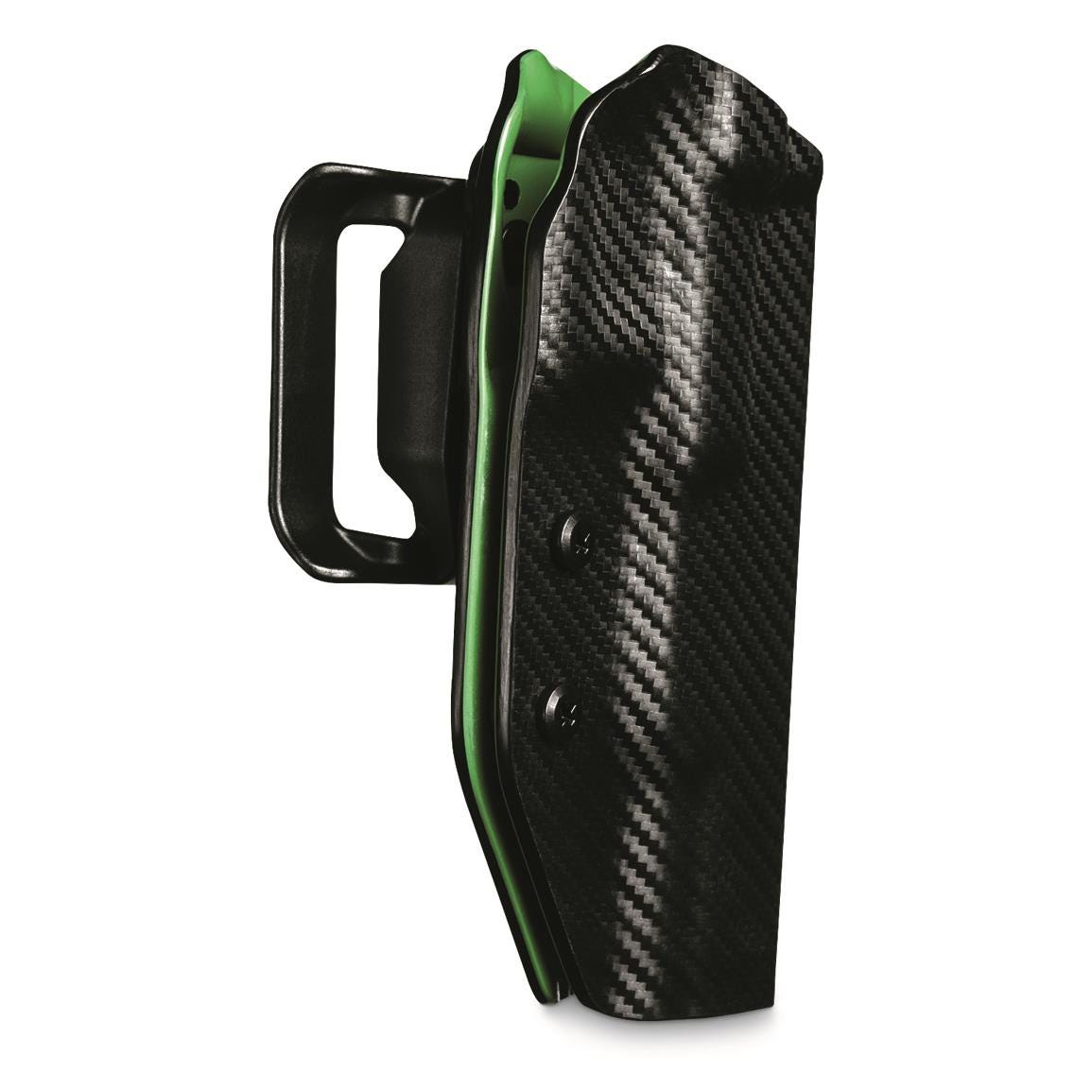 Uncle Mikes Range/Competition Left Hand OWB Holster for Canik 9 Black / Green - Uncle Mikes