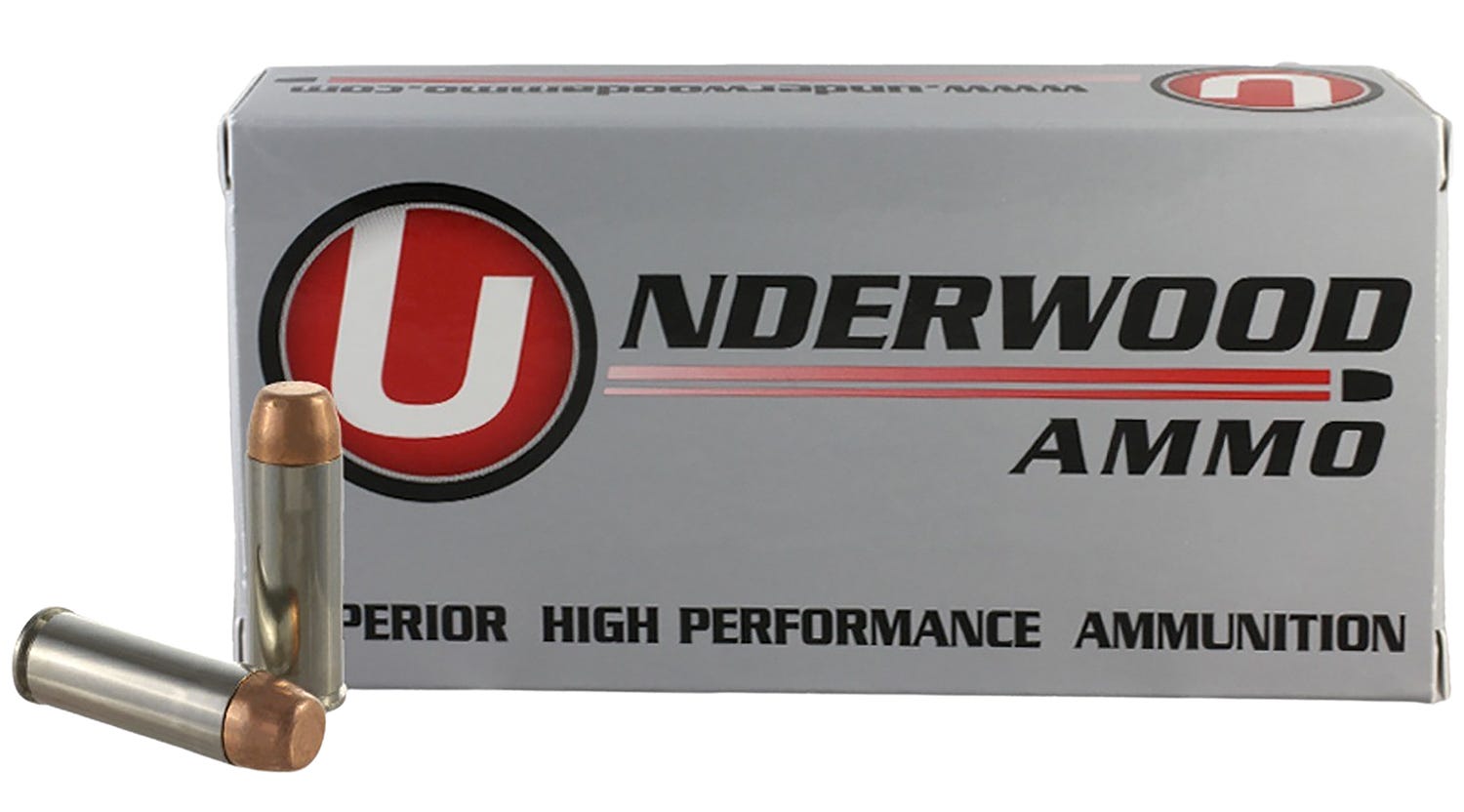 erwood Handgun Ammunition Nickel Plated Brass .45 Colt 250 Grain 50-Rounds FMJ Ammo