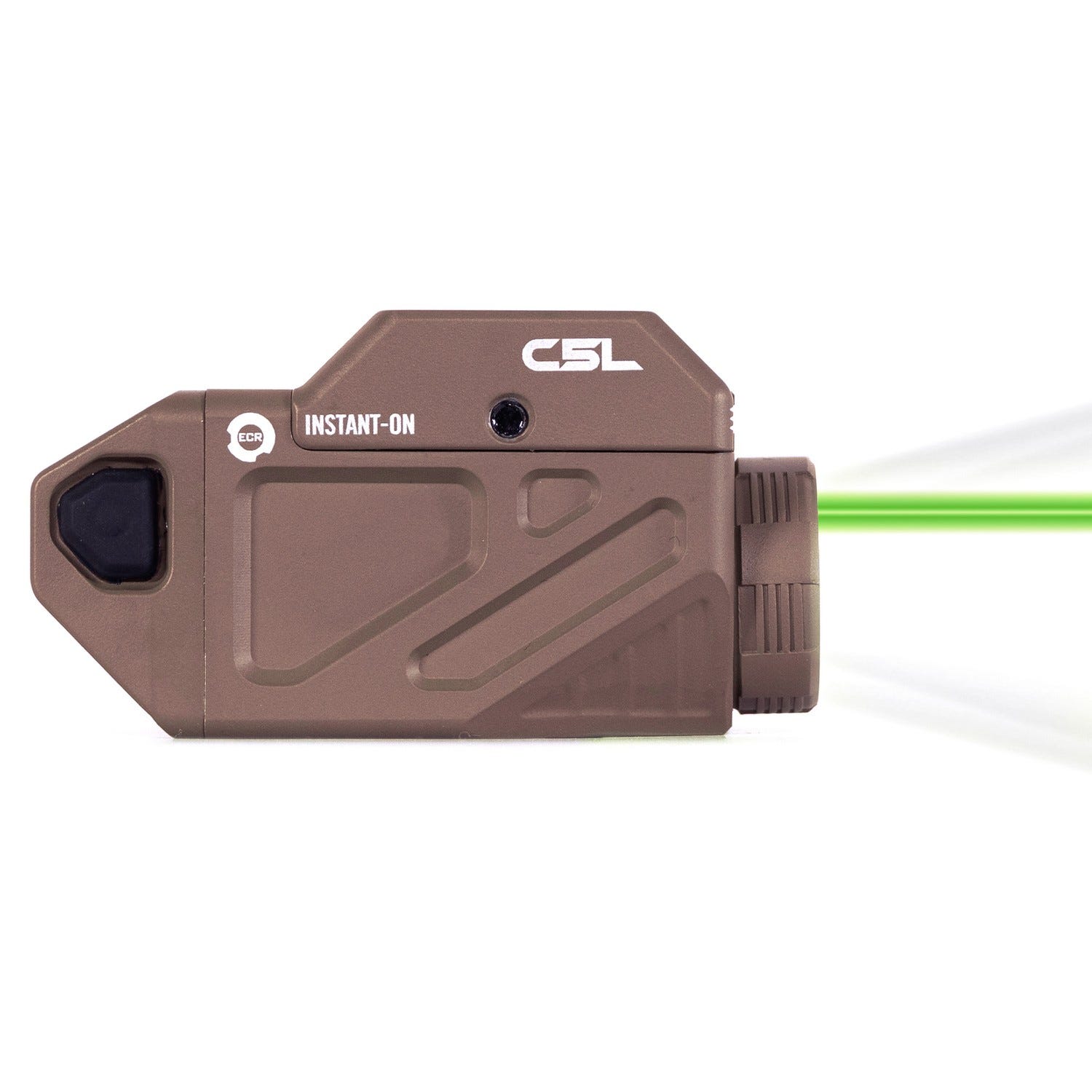 Viridian C5L Tac Light with Laser Flat Dark Earth Green Laser 650 Lumen - Viridian