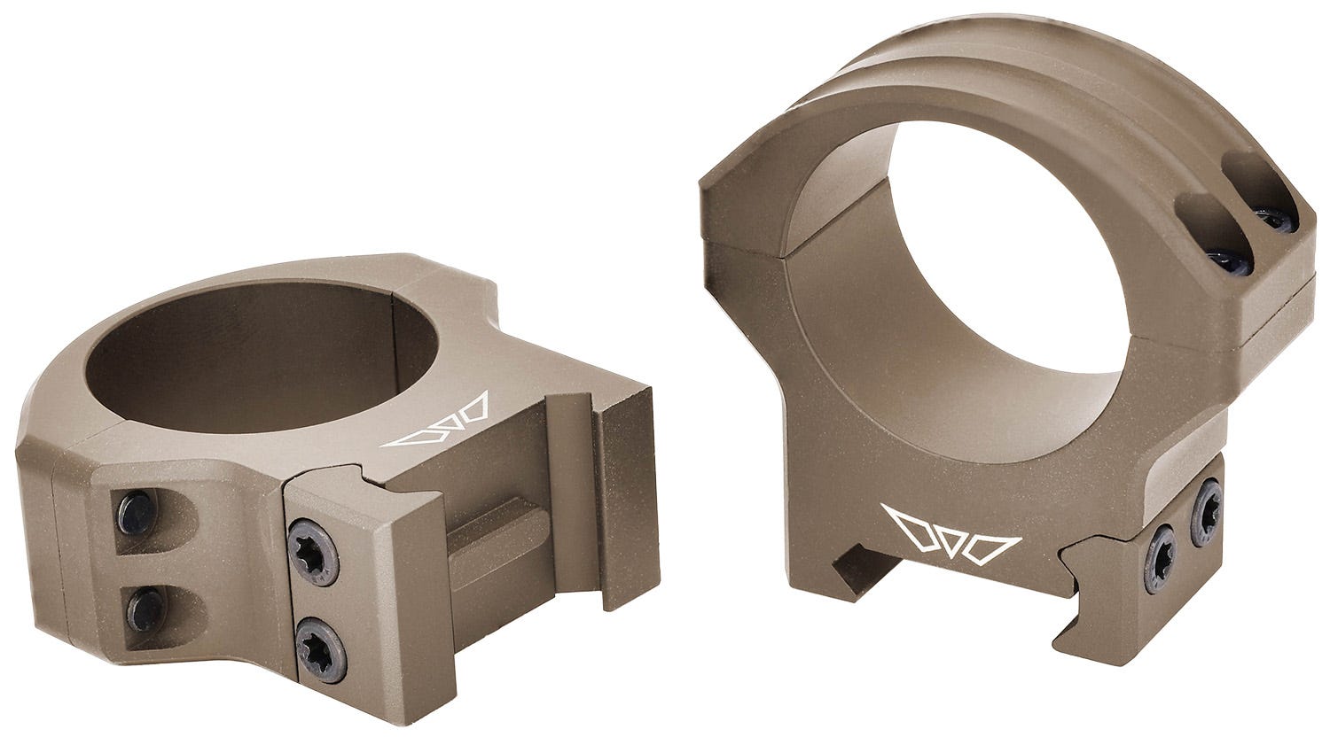 Warne HyperLite Dark Earth Scope Rings 1 Medium for Tikka