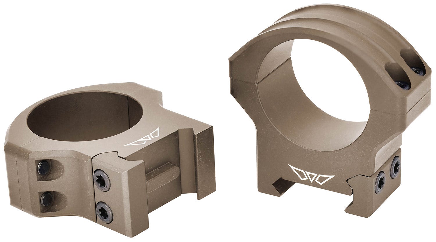 Warne HyperLite Scope Rings Dark Earth 30mm High for Tikka