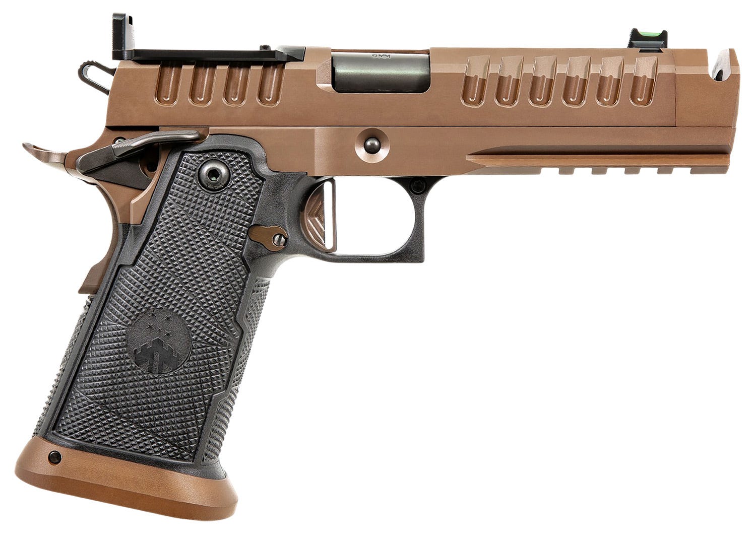 Watchtower Firearms Apache Coyote Brown 9mm 4.6 Ported Barrel 20-Rounds OR