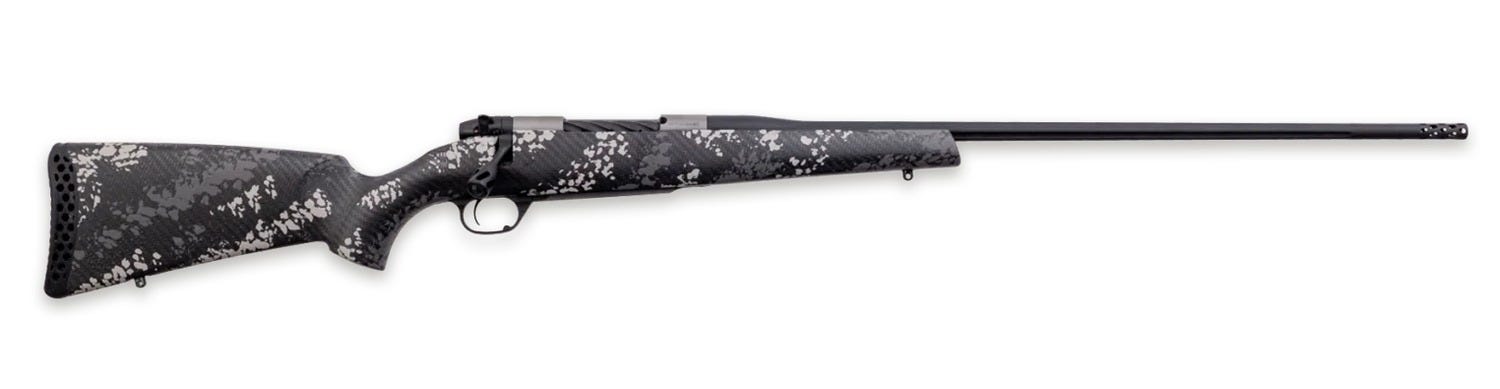 Weatherby Mark V Backcountry 2.0 Ti Black / White .338 WBY RPM 24 Threaded Barrel 4-Rounds - Weatherby