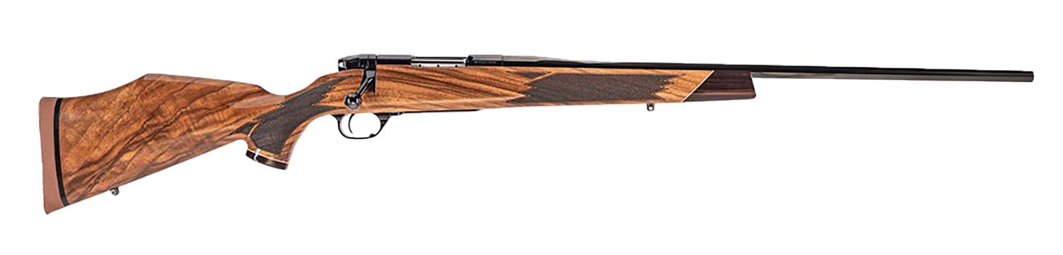Weatherby Mark V Deluxe Varmintmaster Walnut .22-250 Rem 24 Threaded Barrel 3-Rounds - Weatherby