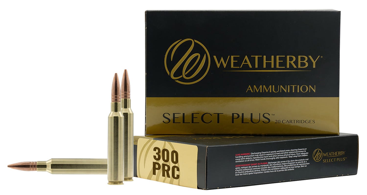 Weatherby Select Plus .300 PRC 205 Grain 20-Rounds JHP therby Select Plus .300 PRC 205 Grain 20-Rounds JHP Ammo