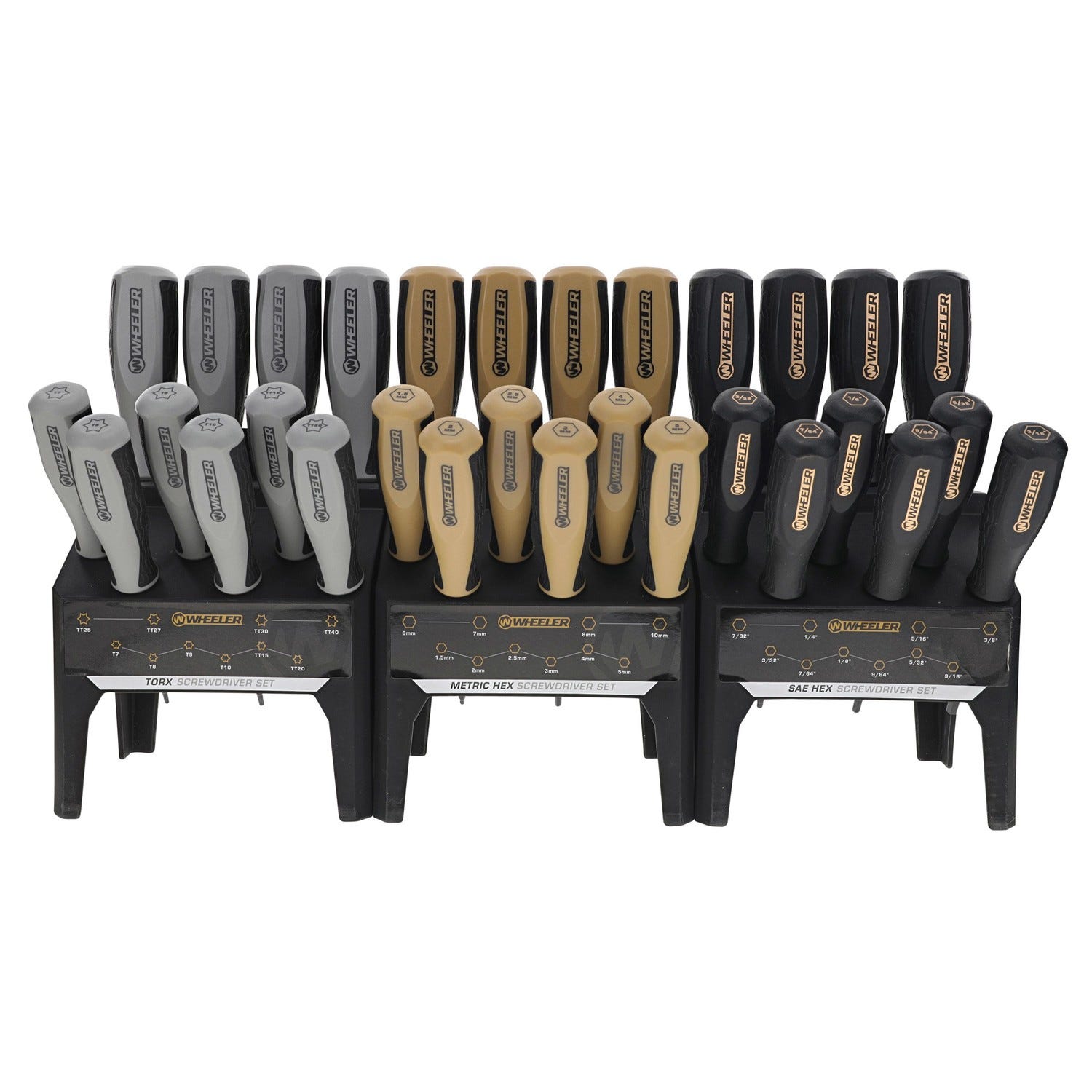 Wheeler Engineering Hex/Torx Bench Driver Set 30-Piece