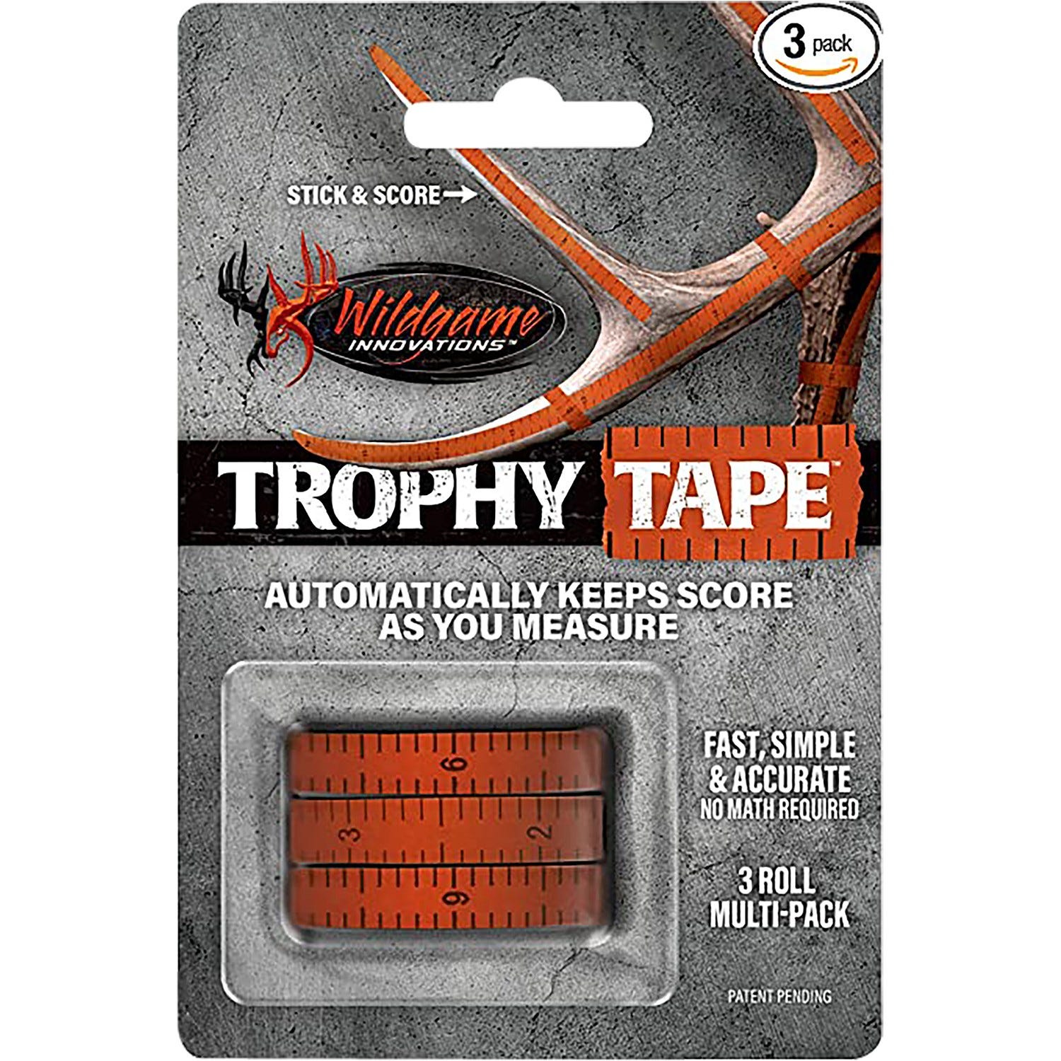 Wildgame Innovations Wildgame Innovations Trophy Tape Orange 200 3-Pack - $10.49 at GrabAGun