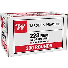 Winchester USA Bulk .223 Rem 55 Grain 200-Rounds FMJ chester USA Bulk .223 Rem 55 Grain 200-Rounds FMJ Ammo