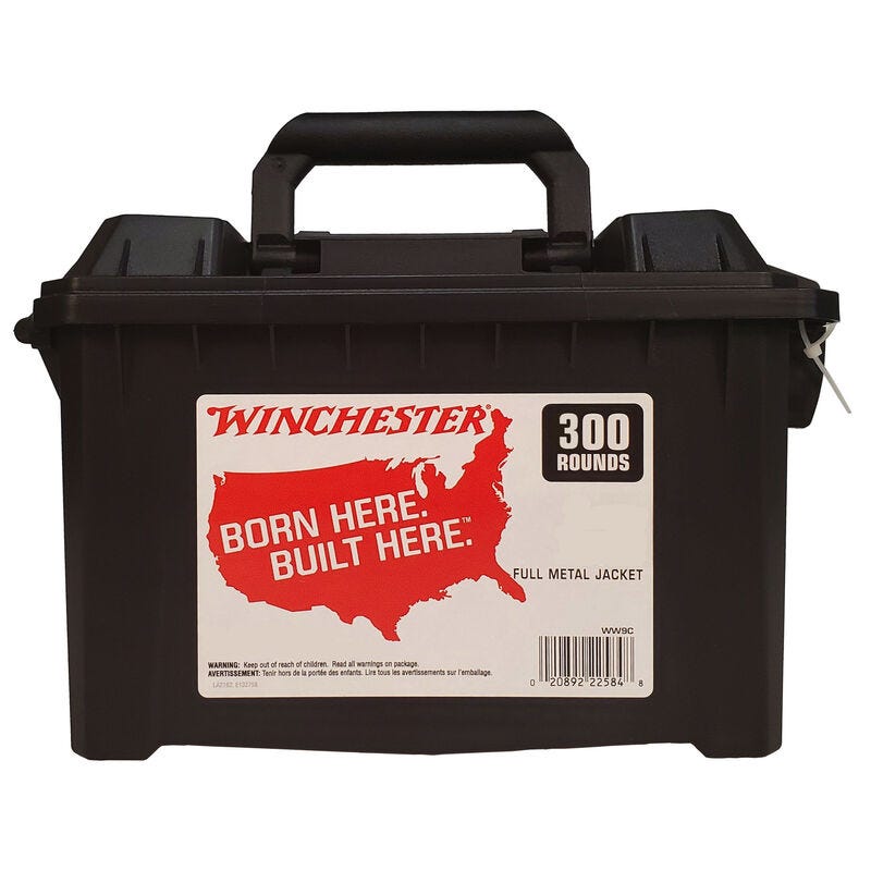 Winchester USA White Box Bulk .38 SPL 130 Grain 300-Rounds FMJ