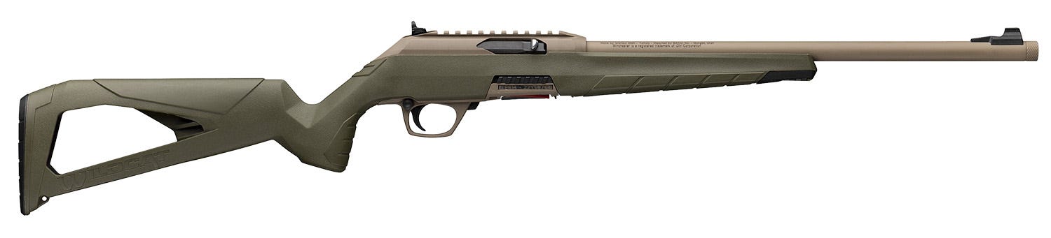 Winchester Wildcat SR OD Green / Flat Dark Earth .22 LR 16.5 Threaded Barrel 10-Rounds