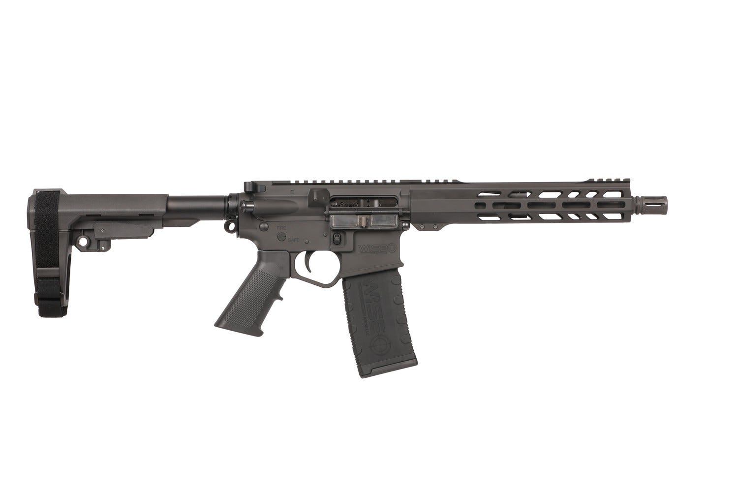 Wise Arms WA-15B .300 AAC Blackout 10.5 Barrel 30-Rounds w/ SB Tactical SBA3 Brace - Wise Arms