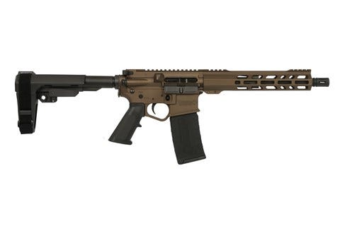 Wise Arms WA-15B Midnight Bronze 5.56 / .223 Rem 10.5 Threaded Barrel 30-Rounds w/ SB Tactical SBA3 Brace - Wise Arms