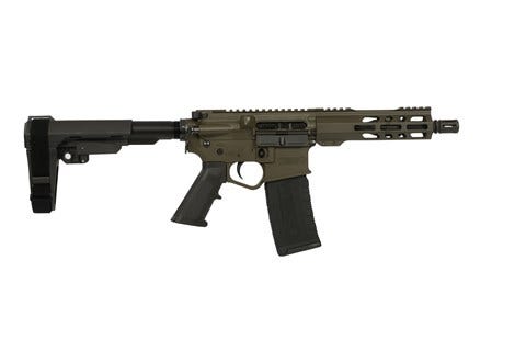 wise arms wa-15b od green .300 aac blackout 7.5 threaded barrel 30-rounds w/ sb tactical sba3 brace