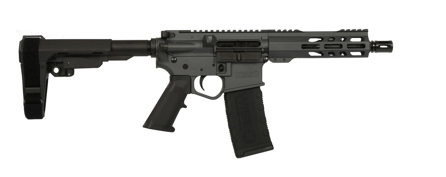 Wise Arms WA-15B Sniper Grey .300 AAC Blackout 7.5 Threaded Barrel 30-Rounds - Wise Arms