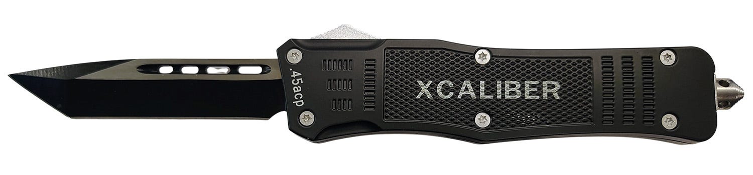 Xcaliber Knife Company 45 ACP Large 3.8 OTF Tanto 440C Blade