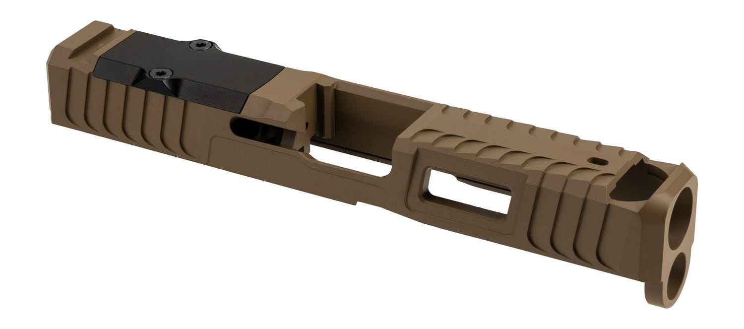 Zaffiri Precision ZPS.IBS Slide Flat Dark Earth for Glock 19 Gen5 RMR Footprint
