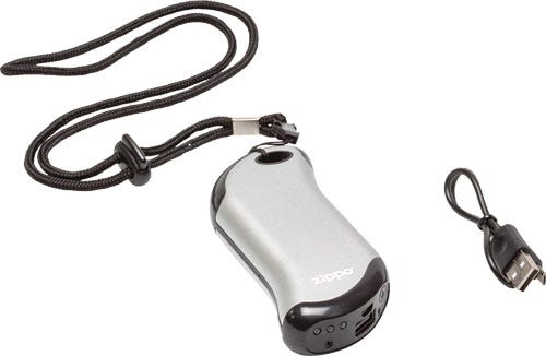 Zippo HeatBank 9s Pro Rechargeable Hand Warmer Silver